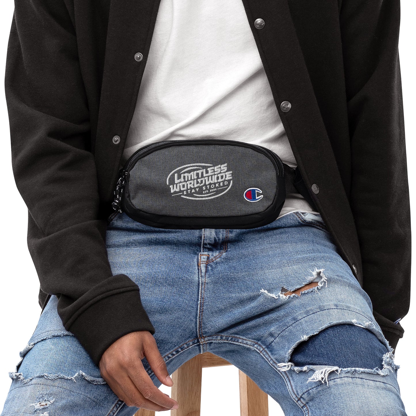 Stay Stoked Champion fanny pack